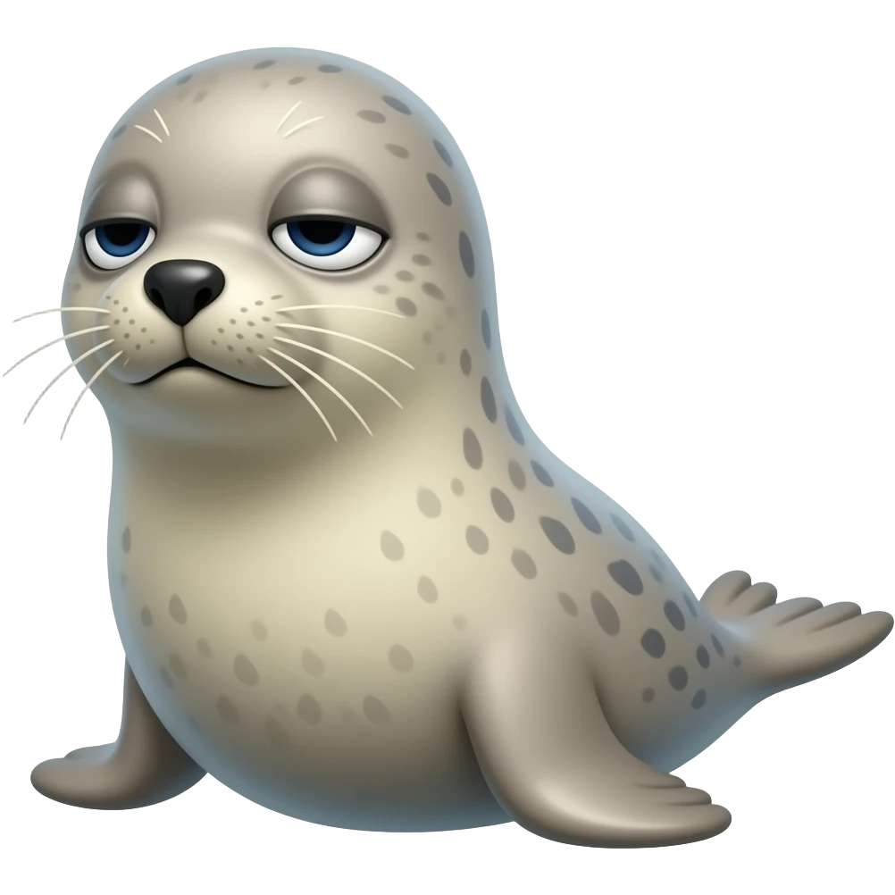 Sick phoque emoji