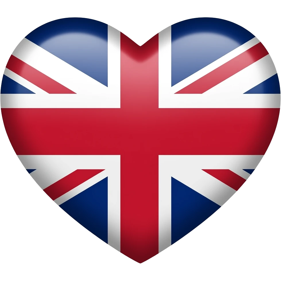 United Kingdom heart flag emoji