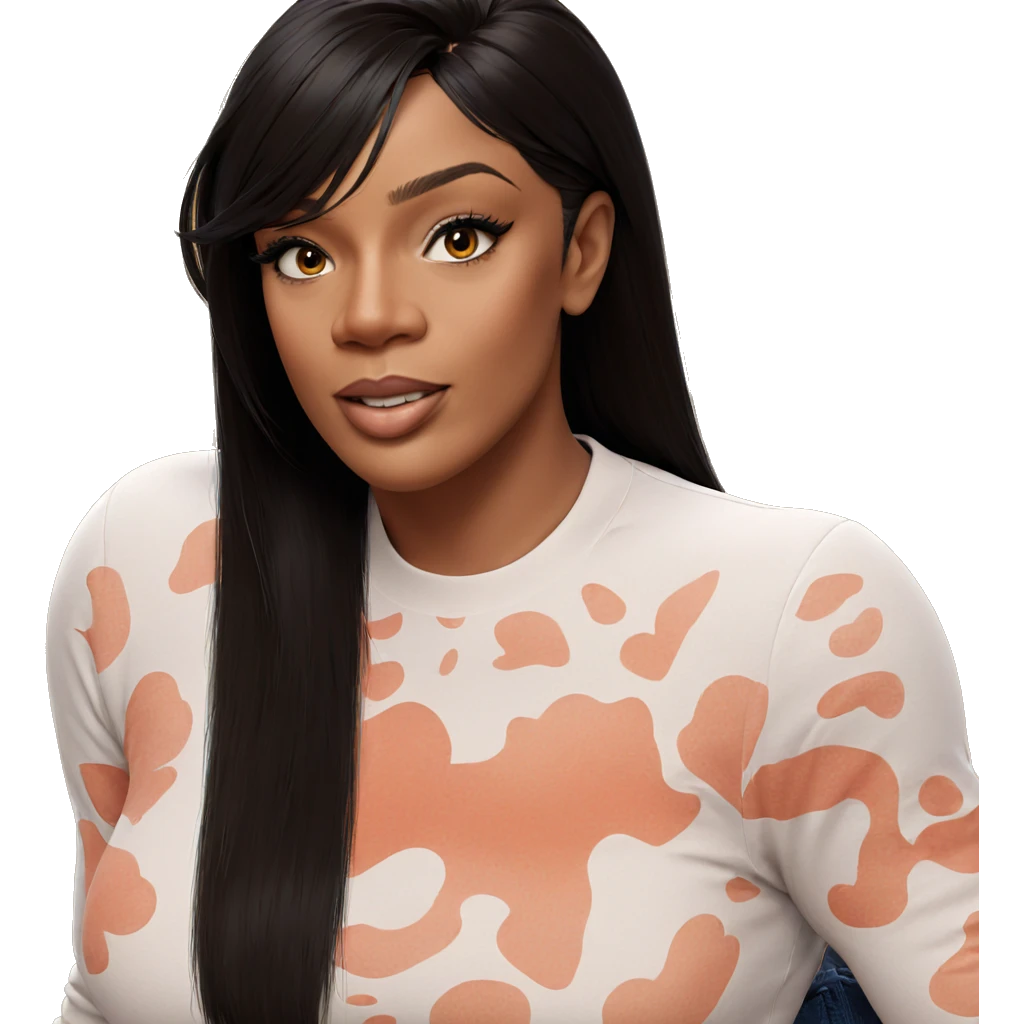 realistic portrait of girl emoji