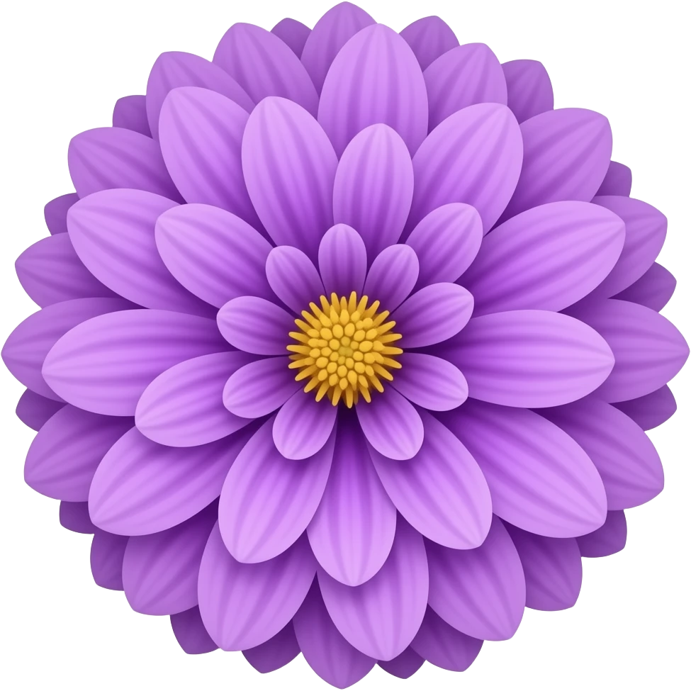 Violet colour flower with more petals emoji emoji