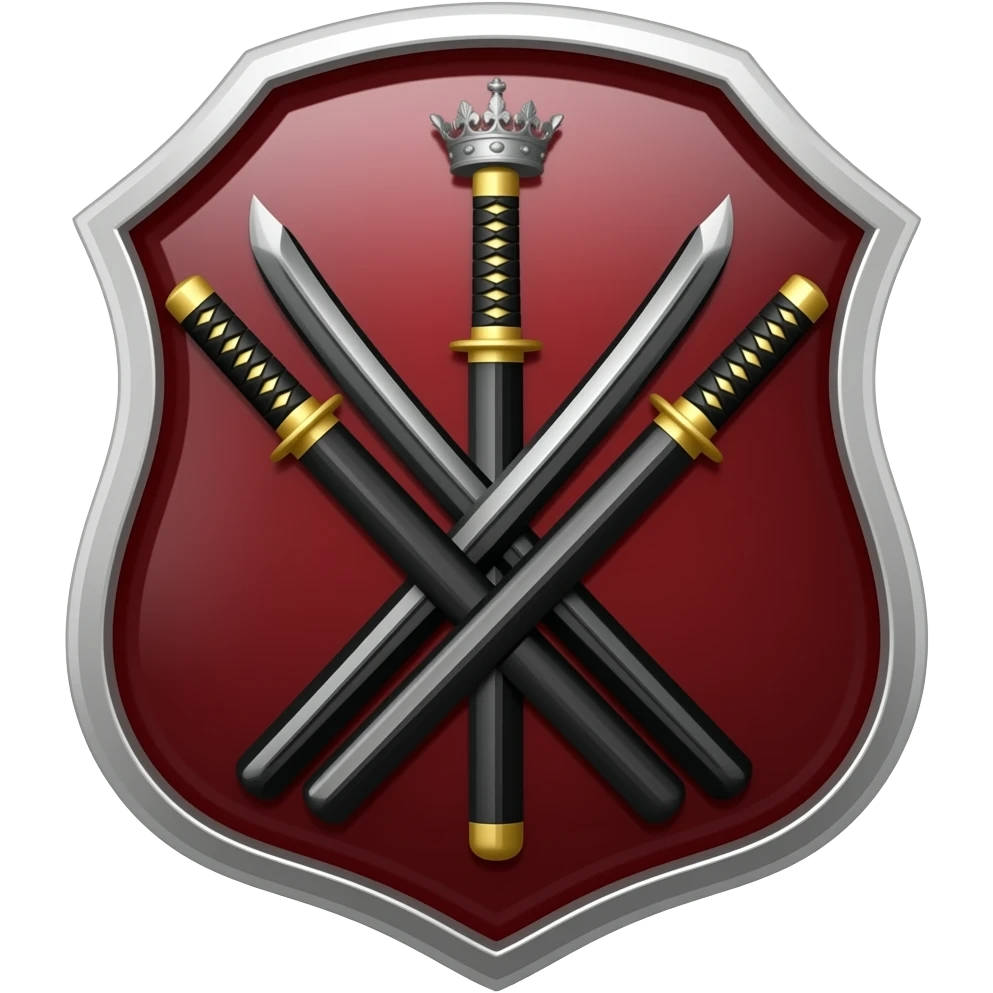 3 katanas blason emoji
