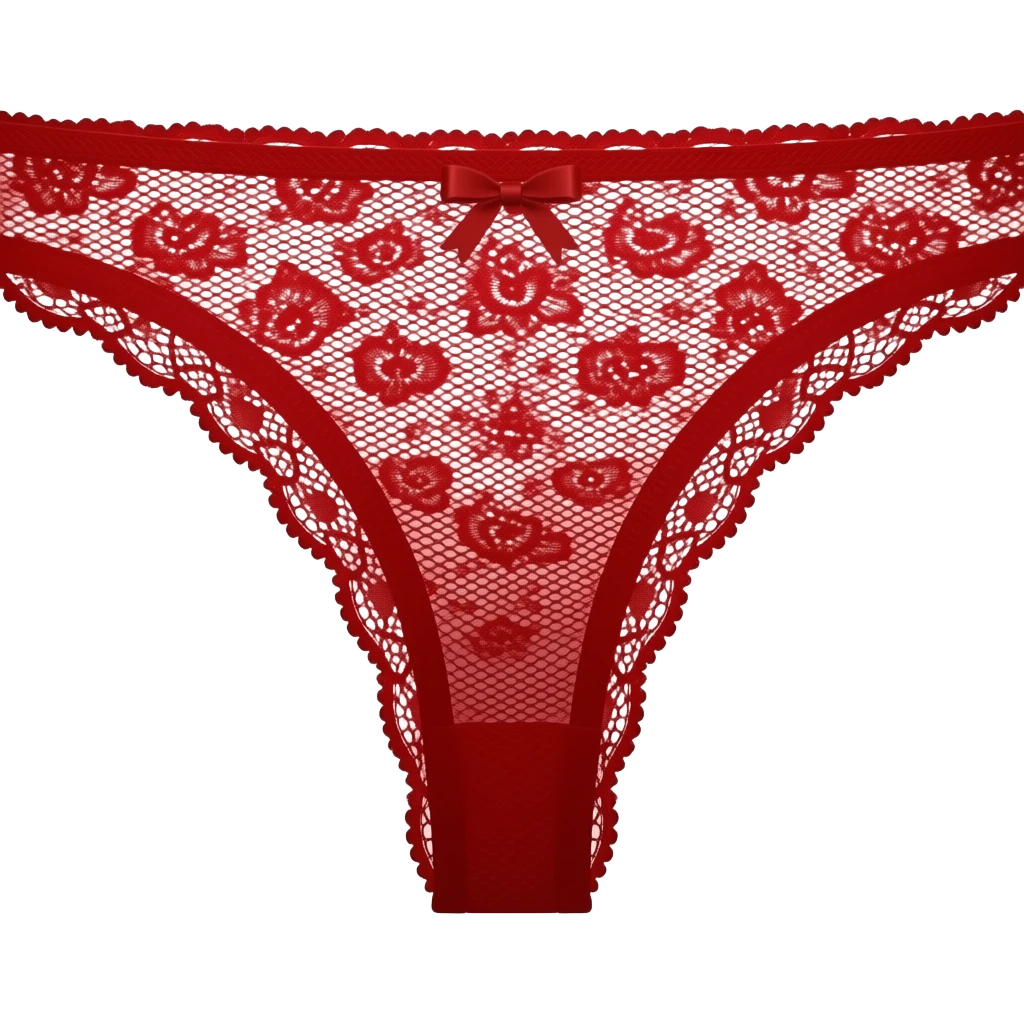 Red lace women’s panties thong emoji emoji