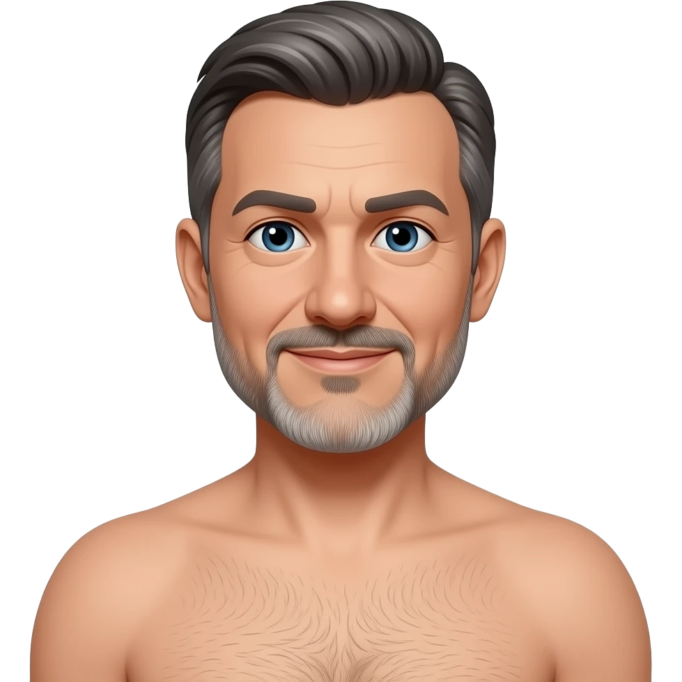 Male nudist middle aged emoji