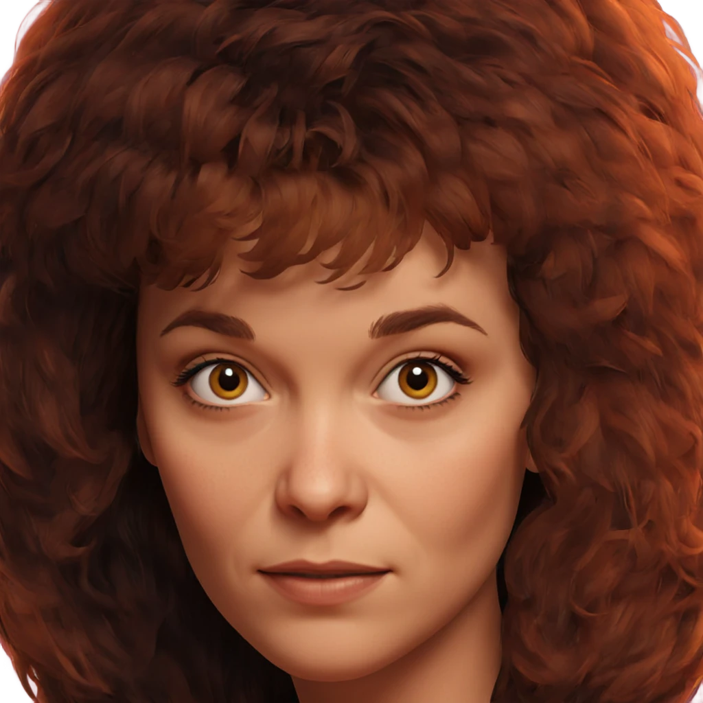 brown haired girl portrait emoji