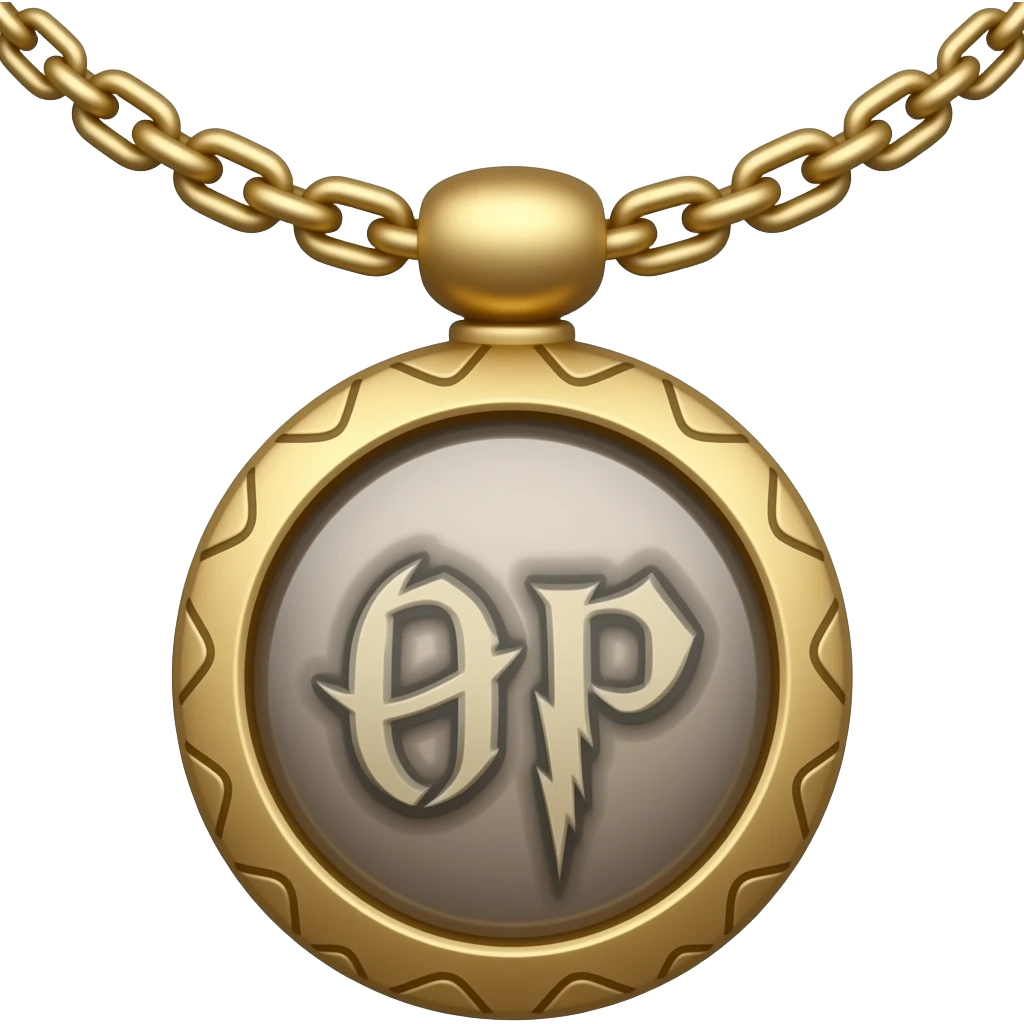 locket like the one in harry potter, put it on a necklace emoji