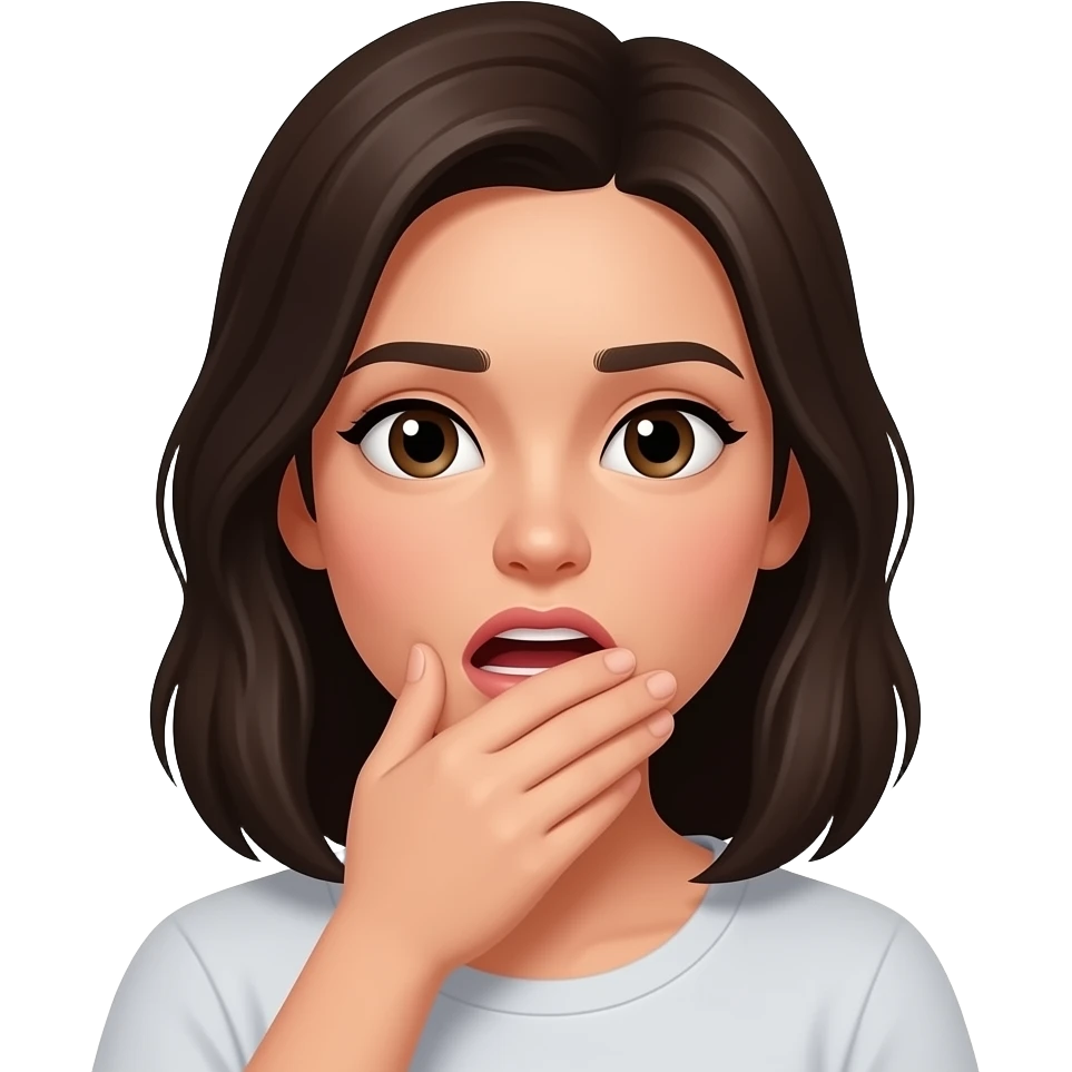 Female choking emoji