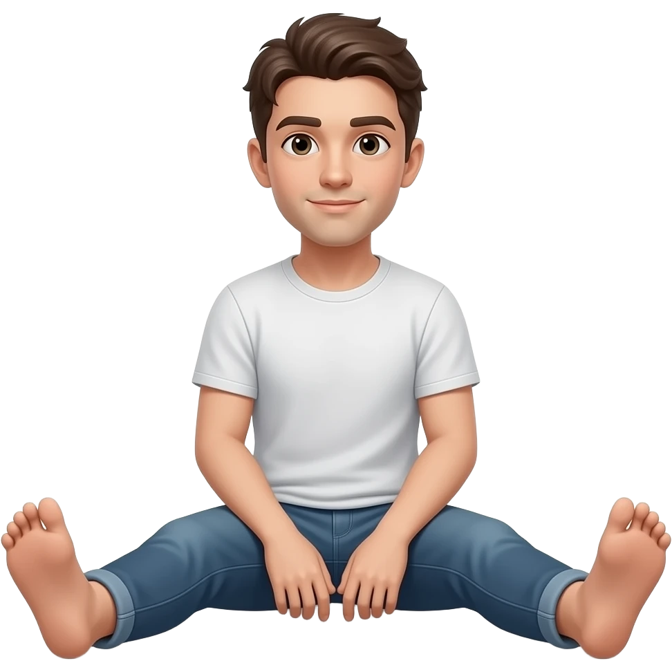 Sat down Legs open bottom half only emoji