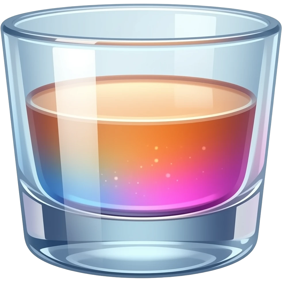 una coppa (in stile liquid glass a colori) emoji
