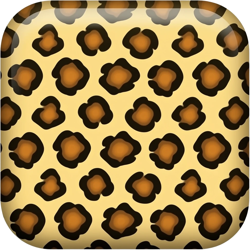 Leopard print square emoji