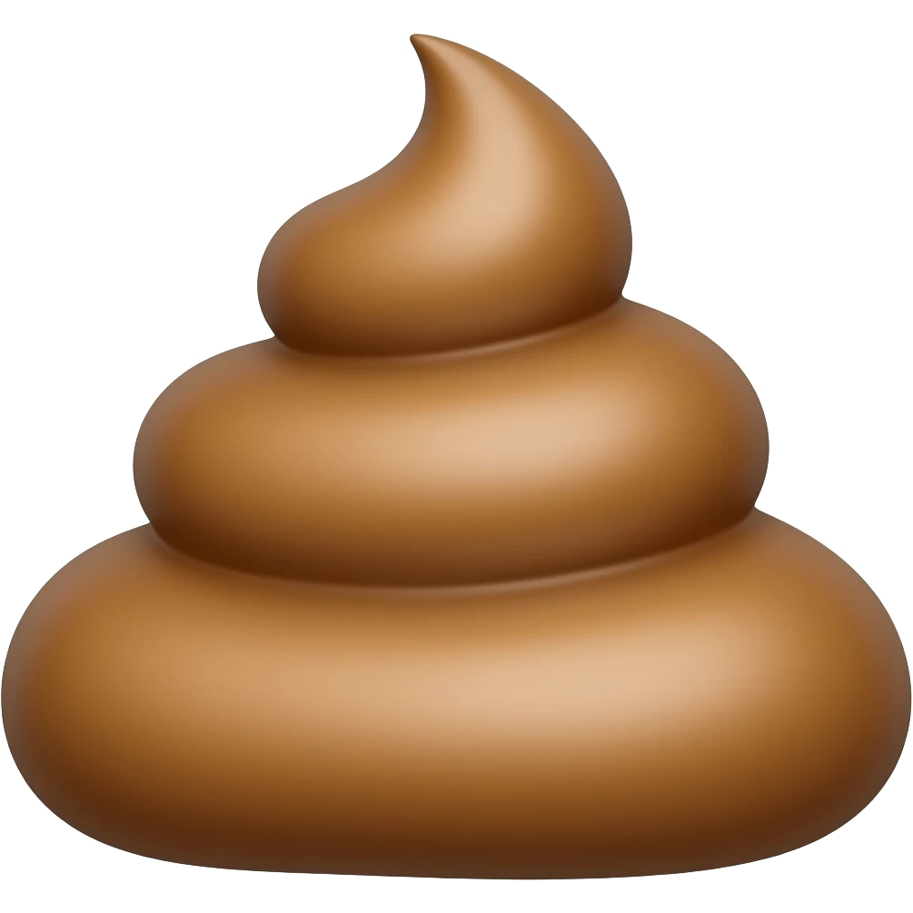 Caca qui fait caca au toillette emoji