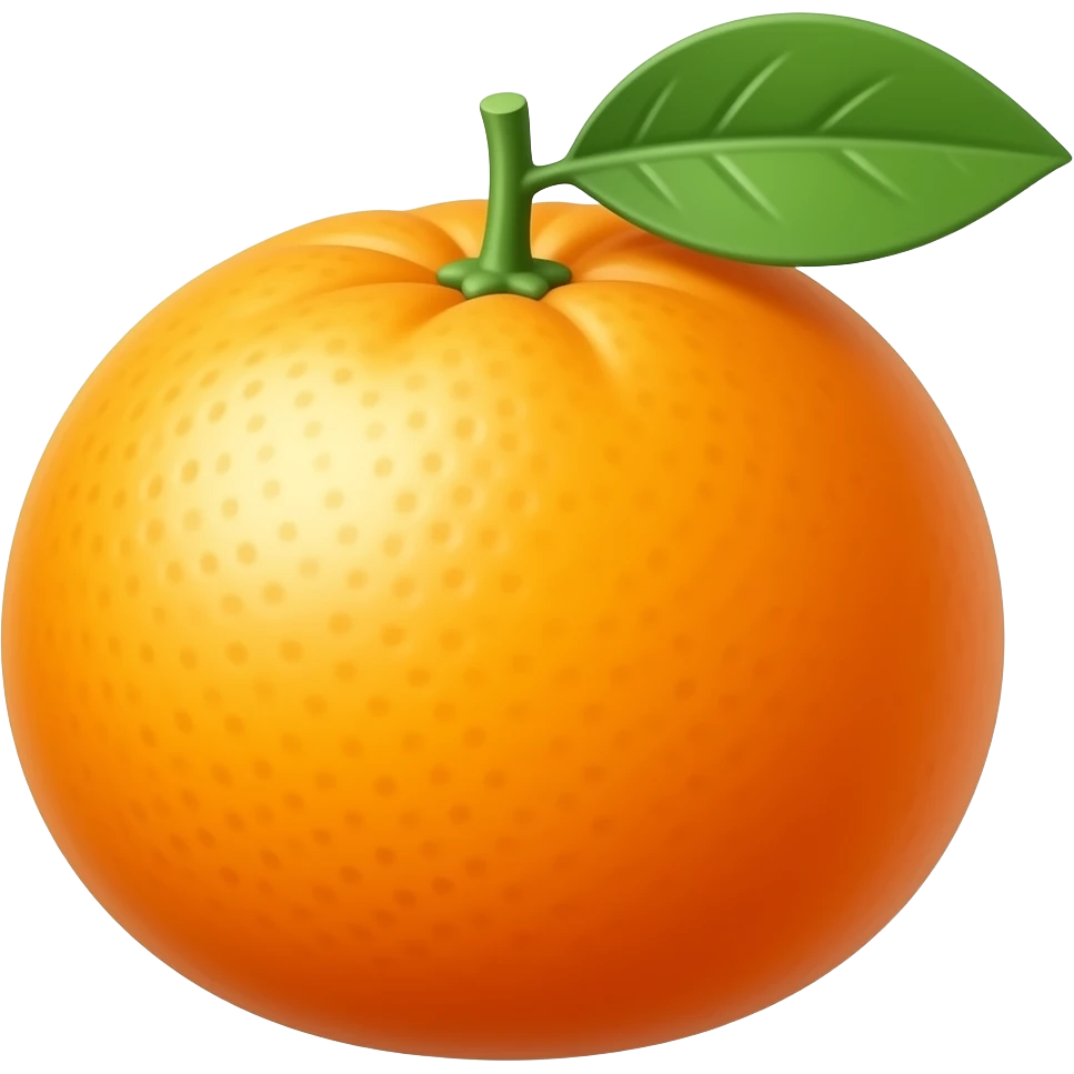 Tangerine emoji