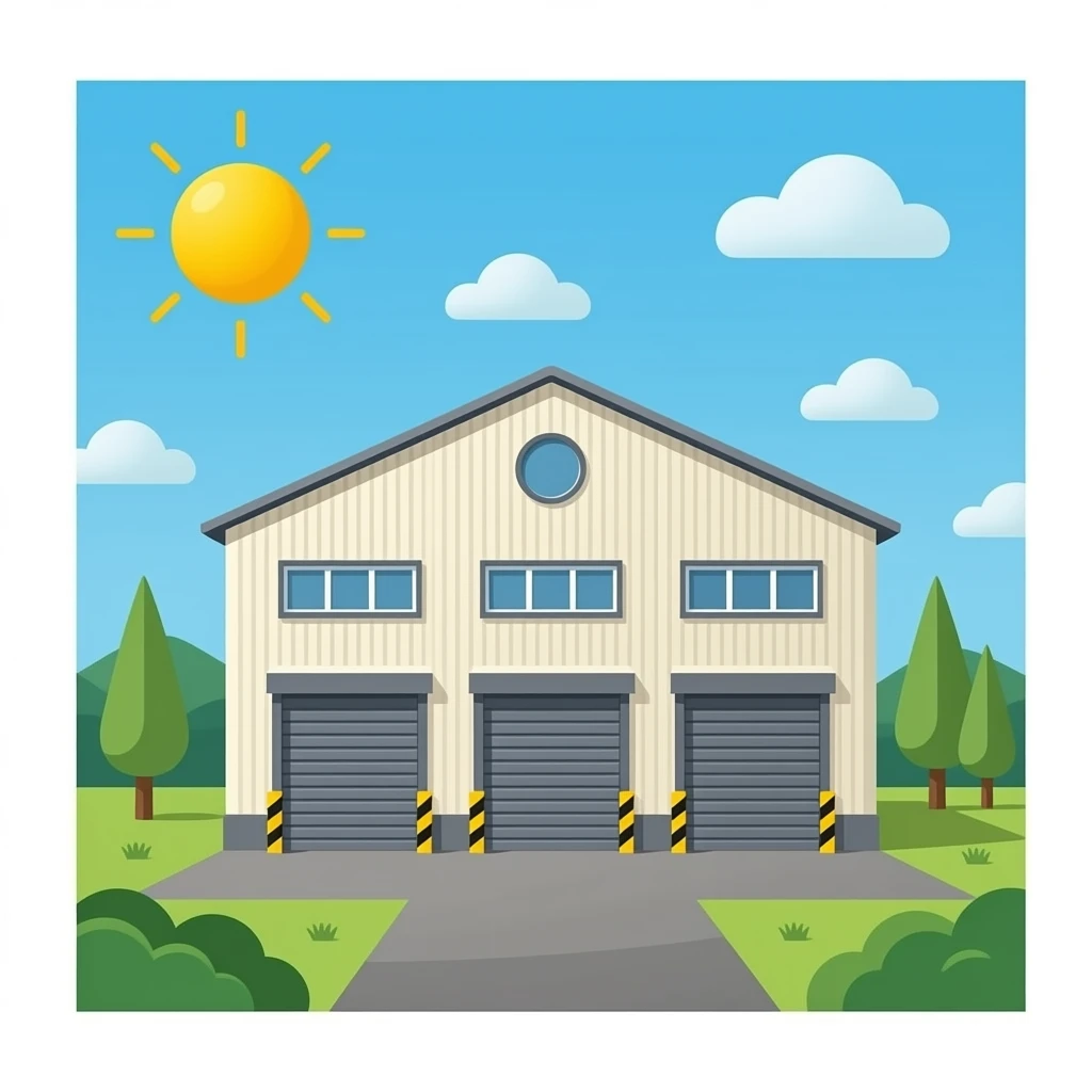 storage service in a big warehouse emoji