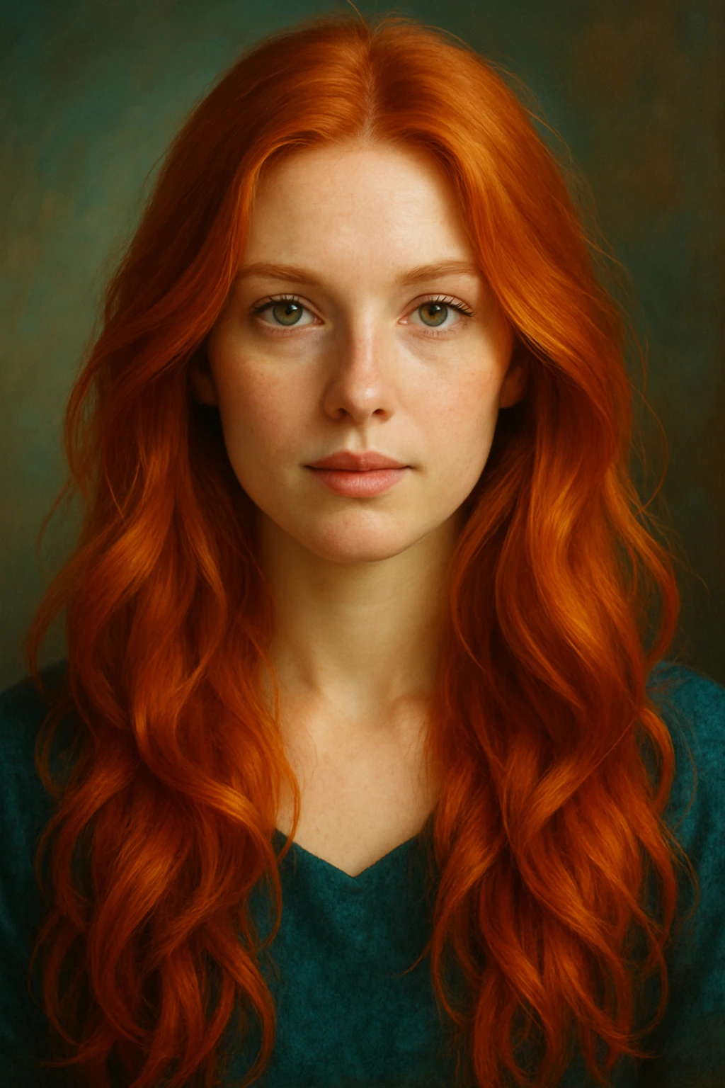white woman with long red hair, style 2 emoji