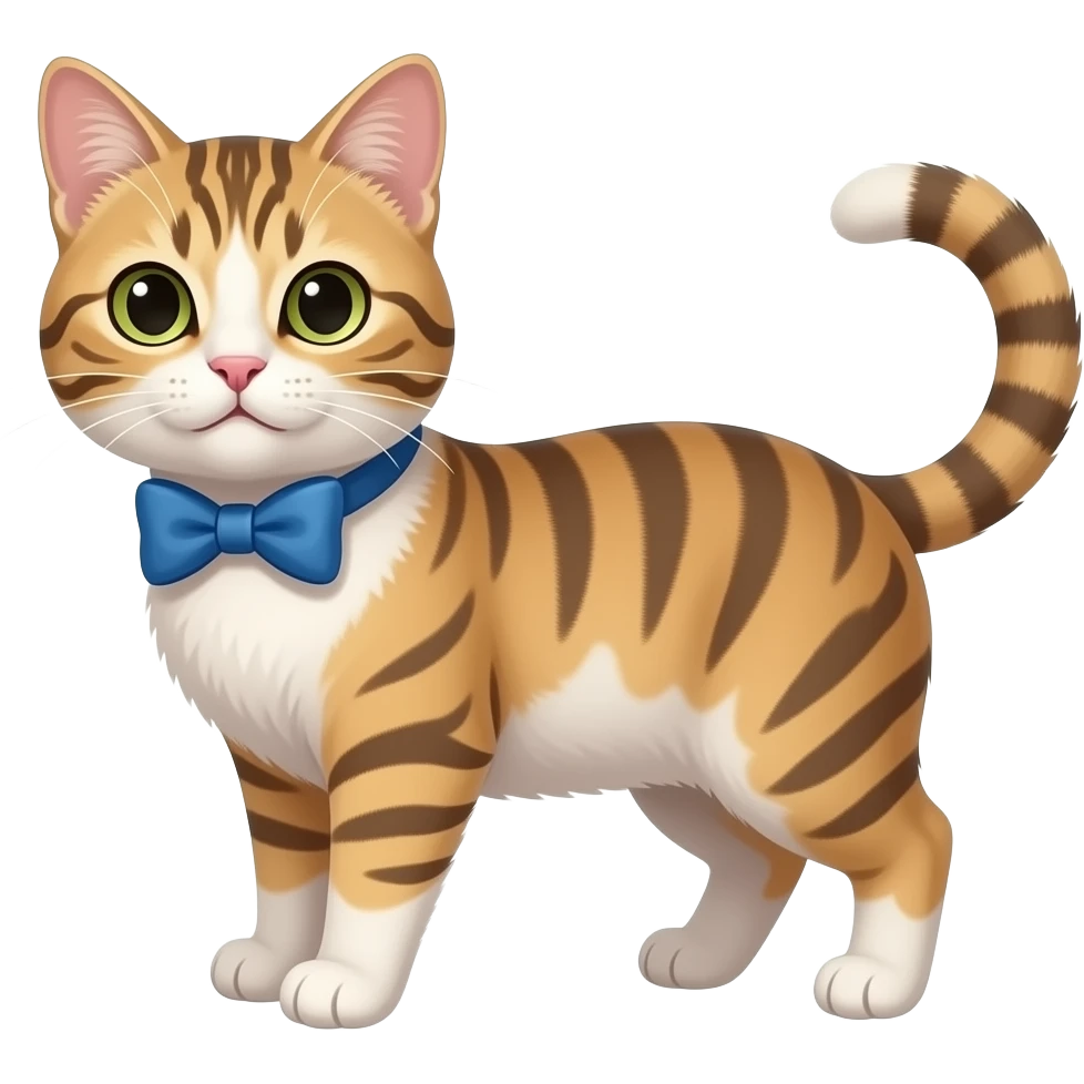 A cat with bow emoji