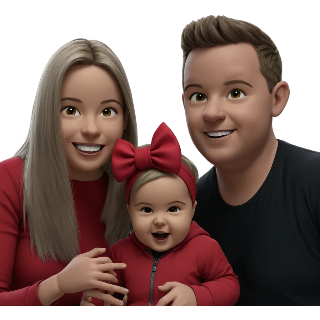 smiling duo with contrasting styles emoji