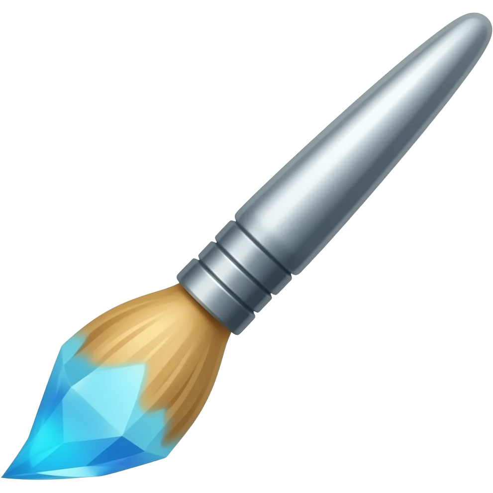 paint brush icon crystal emoji