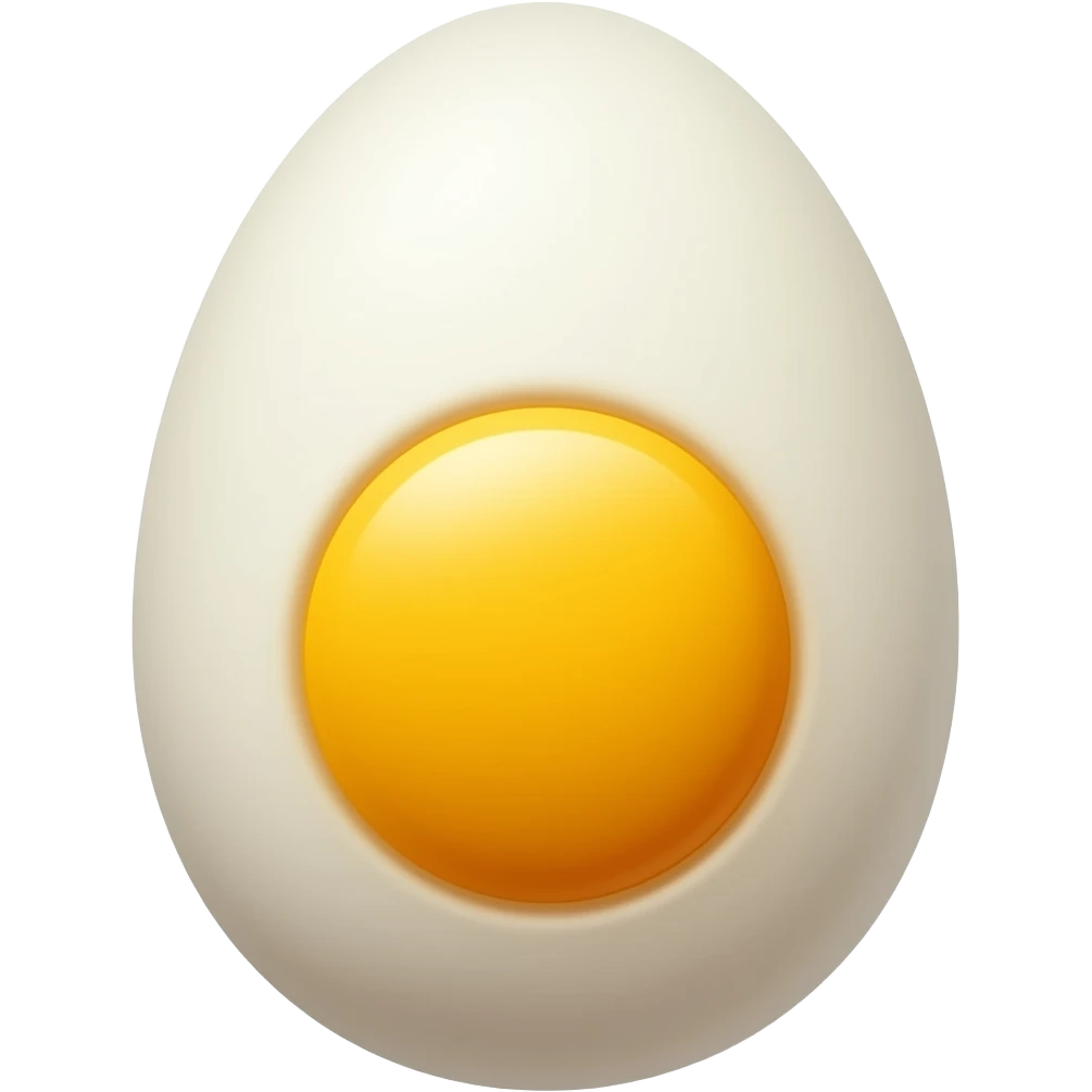 Y is for hard boiled egg emoji