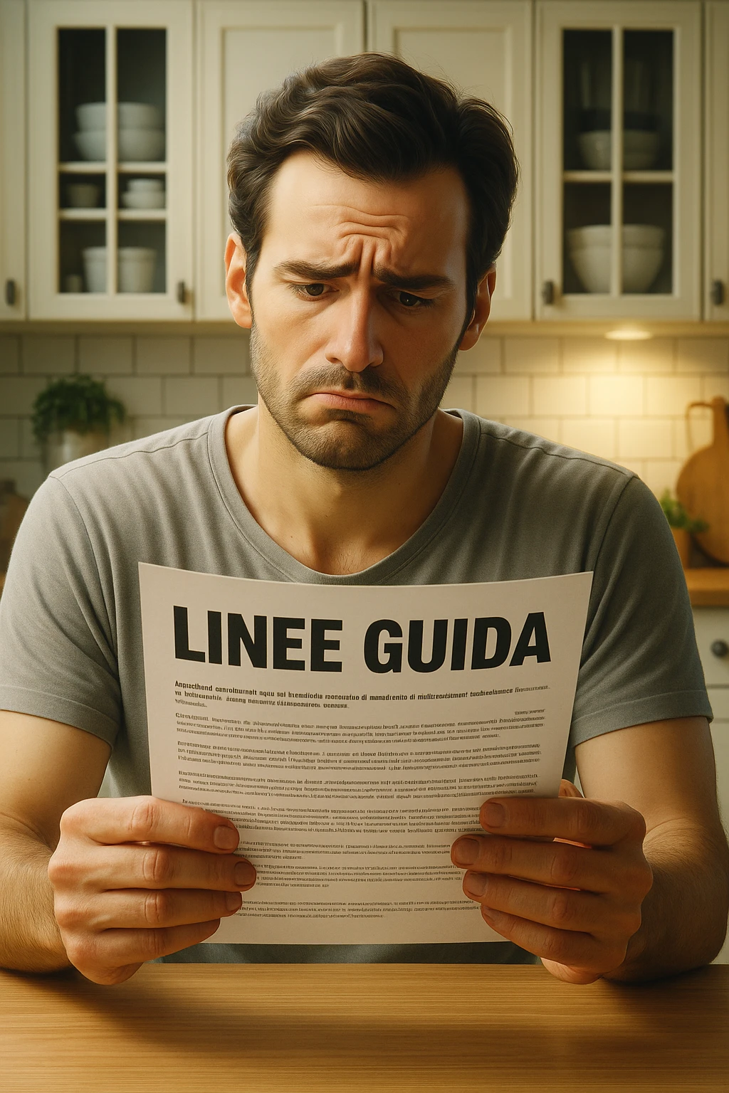FALLA IDENTICA A QUESTA MA SUL FOGLIO SCRIVI "LINEE GUIDA" IN ITALIANO emoji
