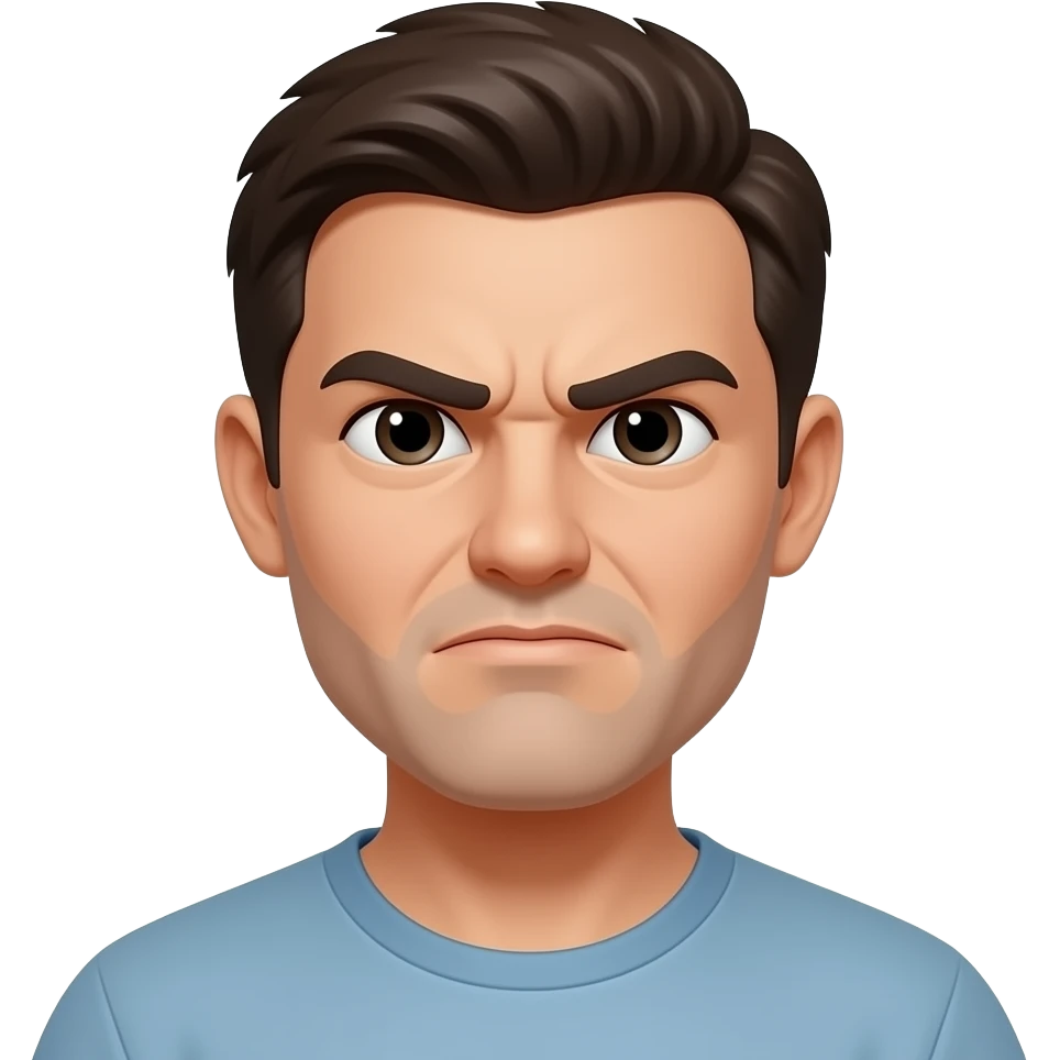 Personne qui fait une grimace emoji