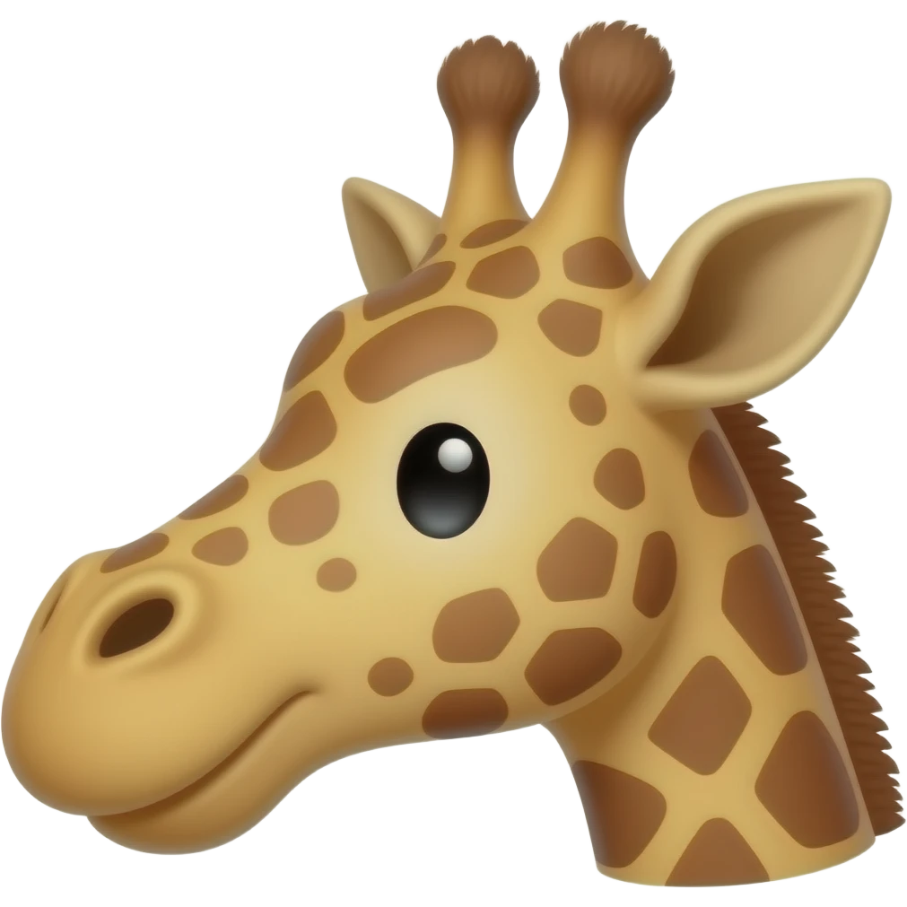 Einfacher Giraffenkopf mit daumenhoch emoji