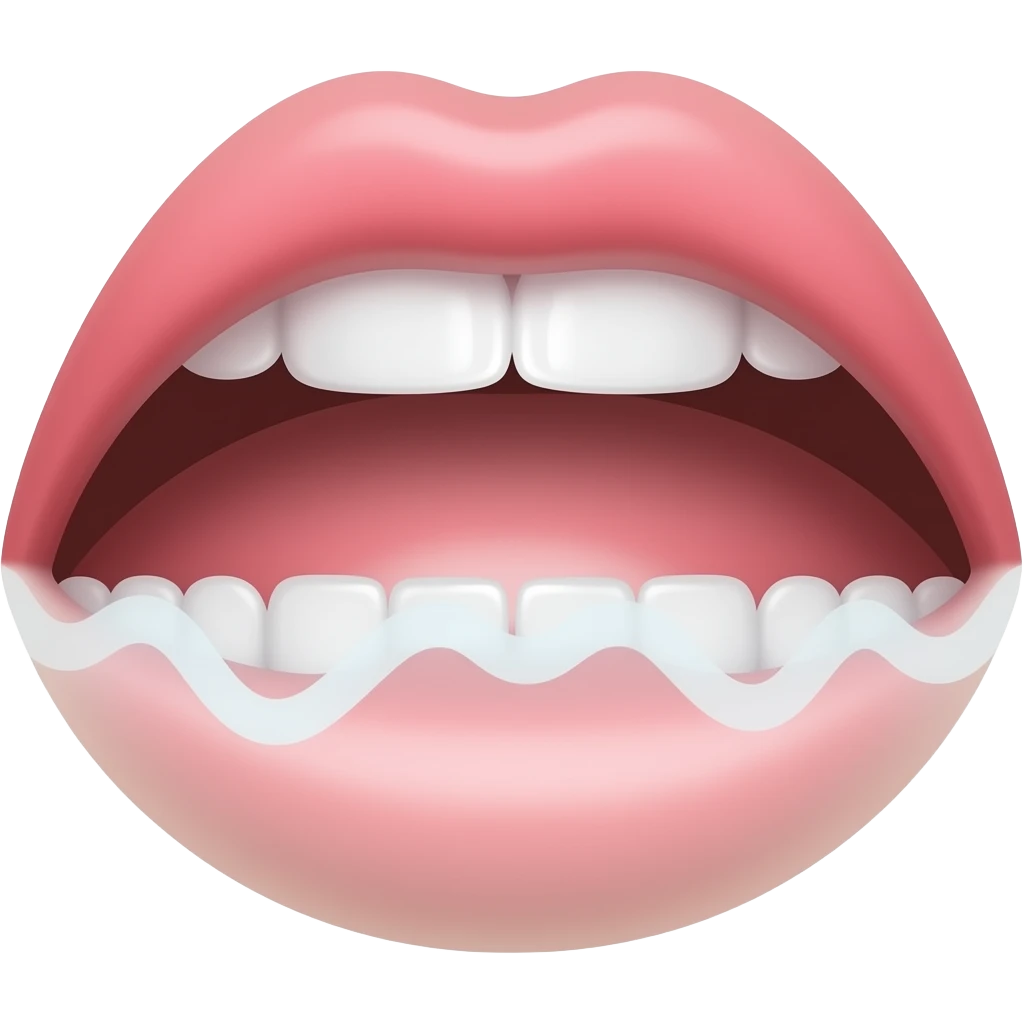 The mouth from which a soft sound wave emanates emoji