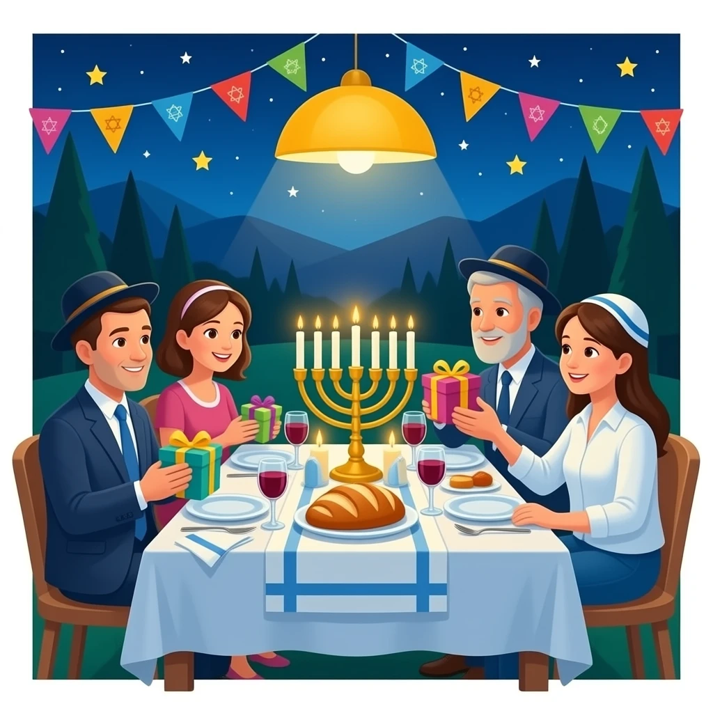 Shabbath party in jewish community emoji