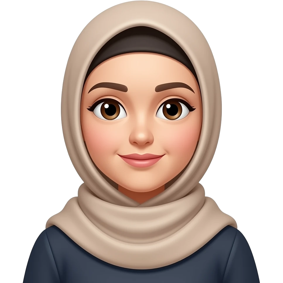 Make like this but just wearing hijab and don't change anything emoji