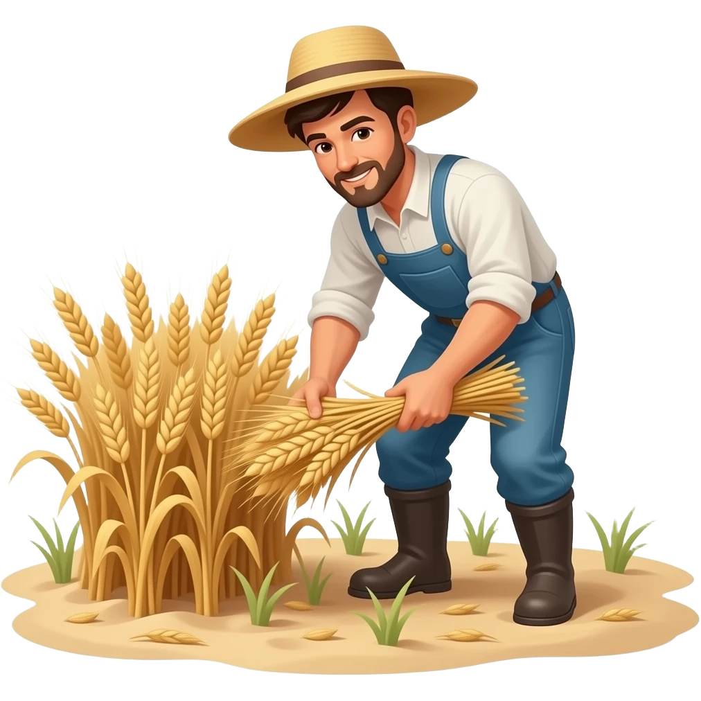 harvet with sand emoji