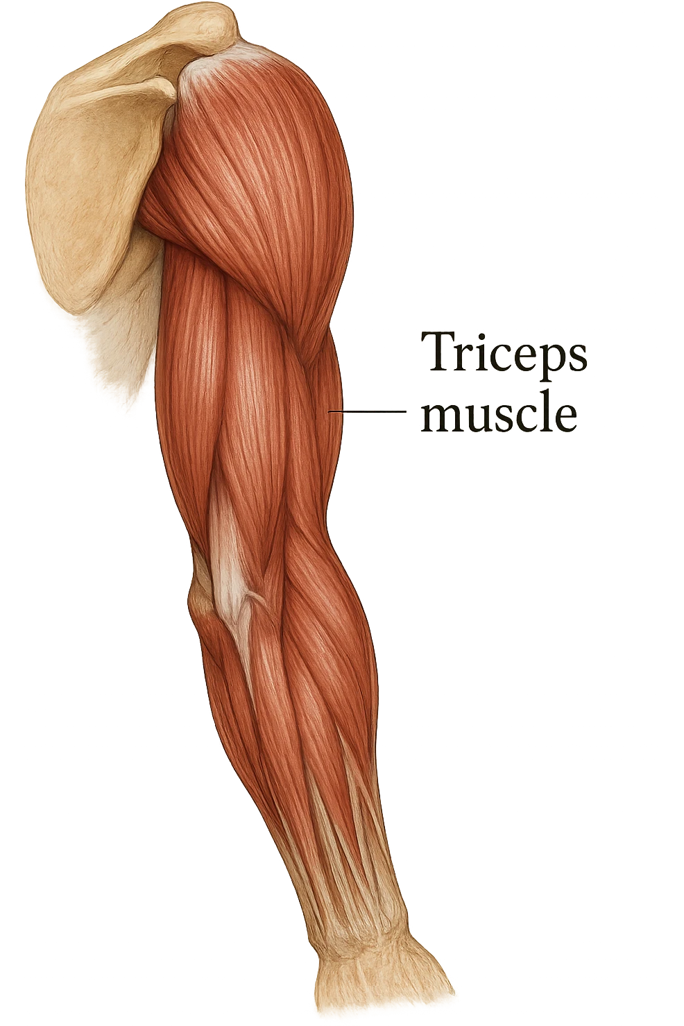 tricipite visto anatomicamente  emoji