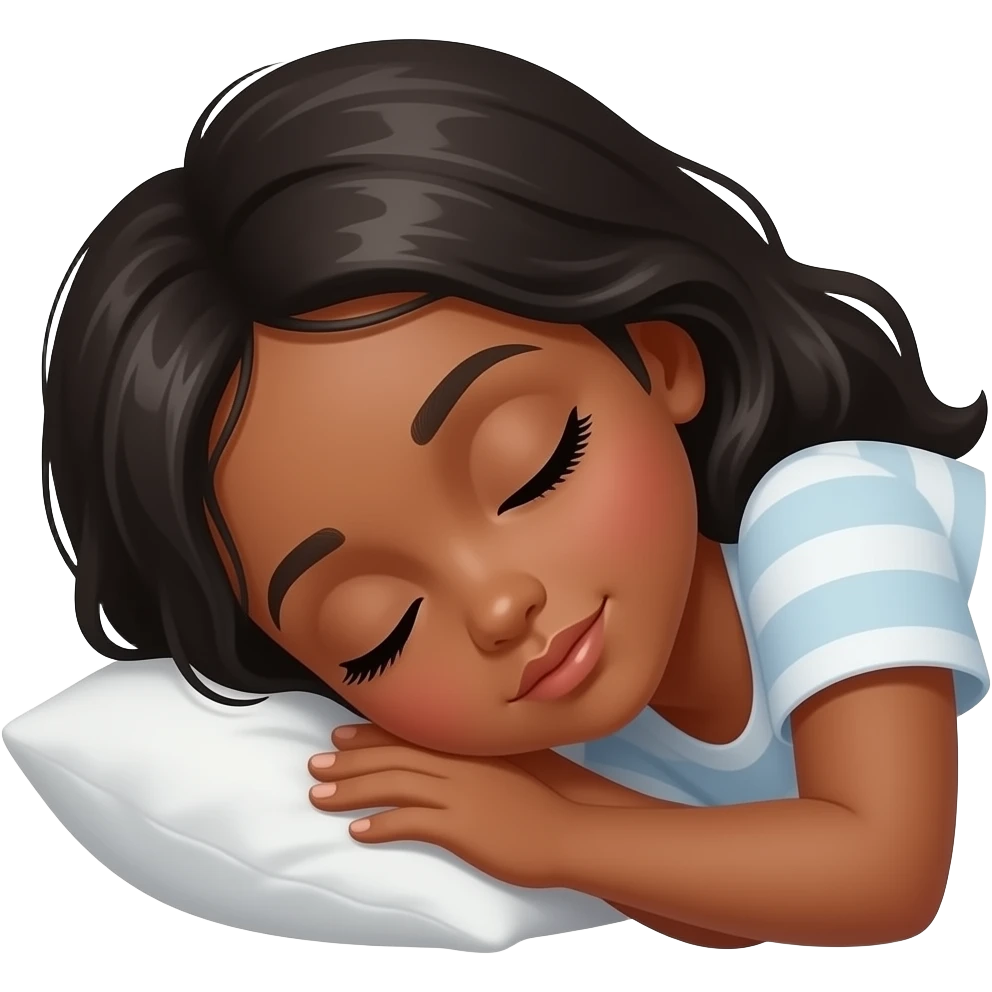 black girl slepping emoji