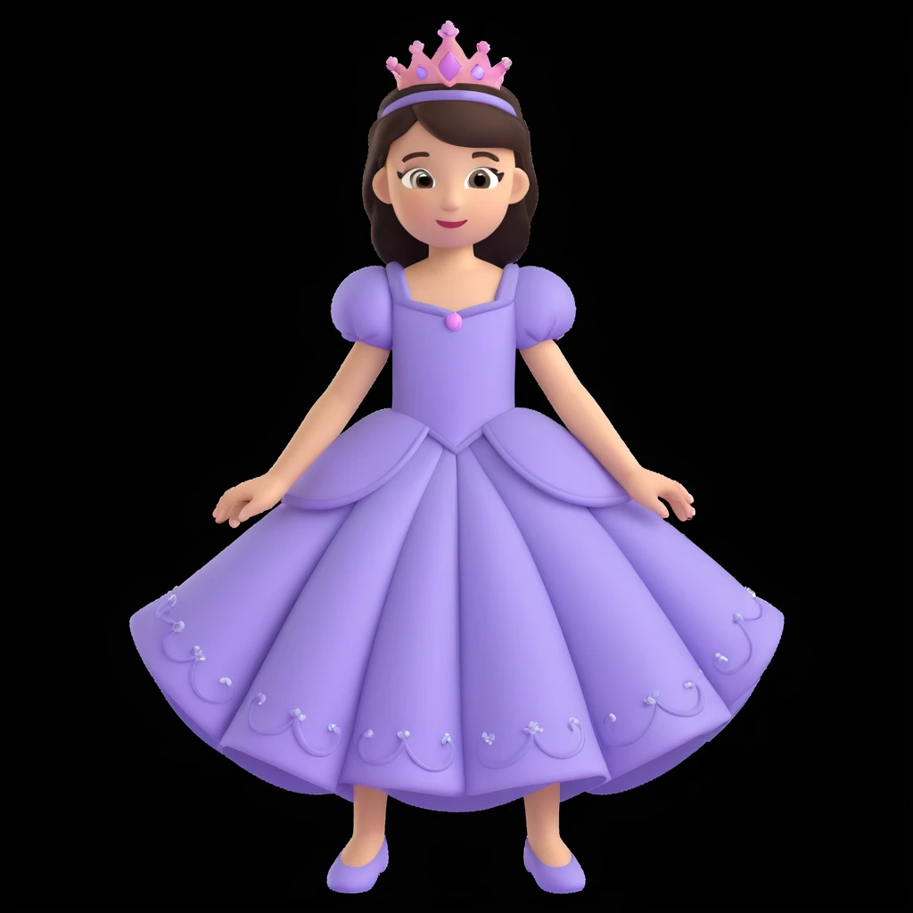 girls in a princess dress emoji