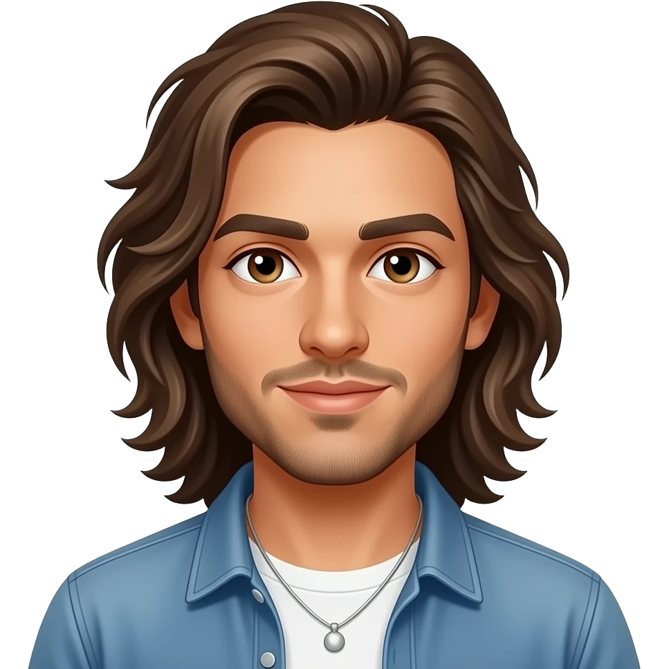 Maluma con pelo largo emoji