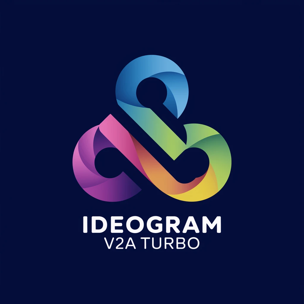 make a colorful logo of text "Ideogram V2a Turbo" emoji