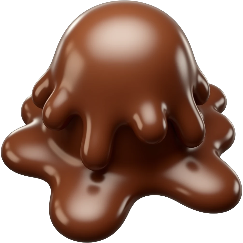 chocolate melt emoji