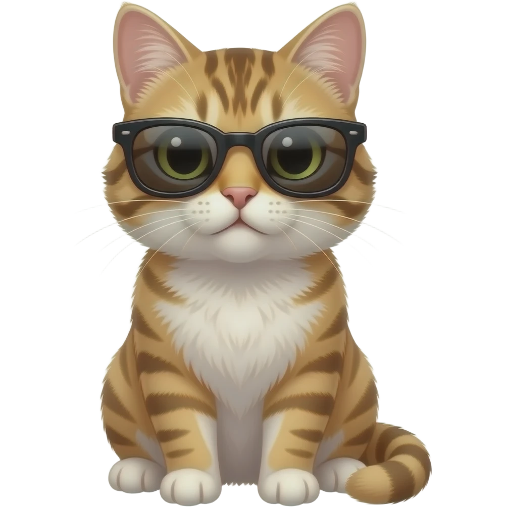 Cat wearing sunglasses emoji