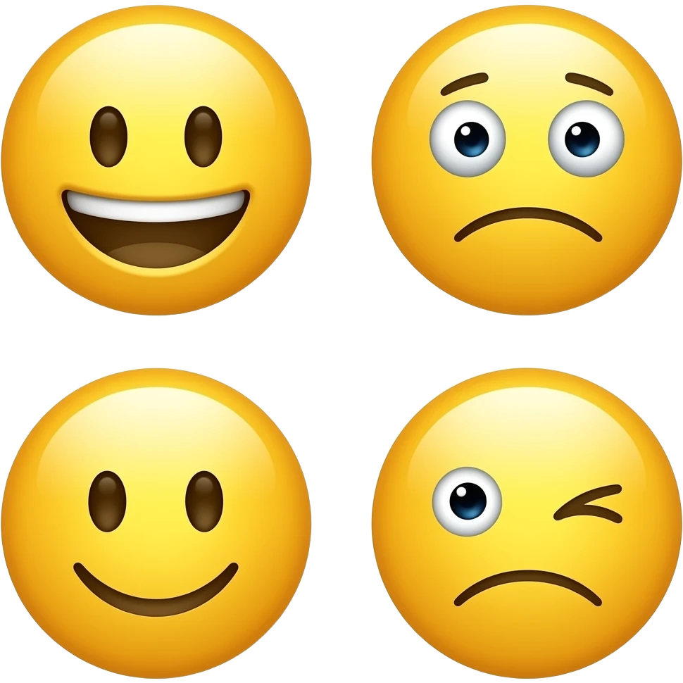 Yellow smiley emoji that's Tired and says Good morning de Demented winky face emoji emoji