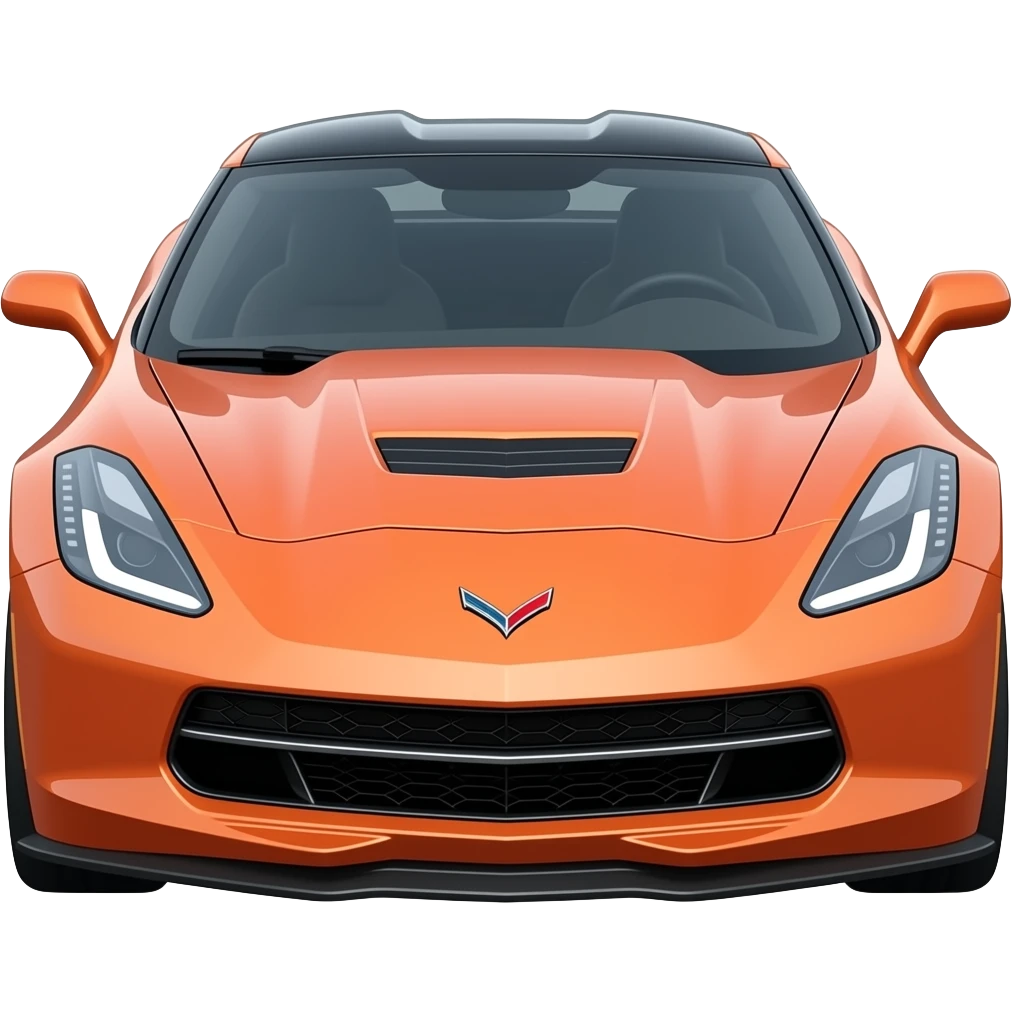 Pink and orange corvette emoji