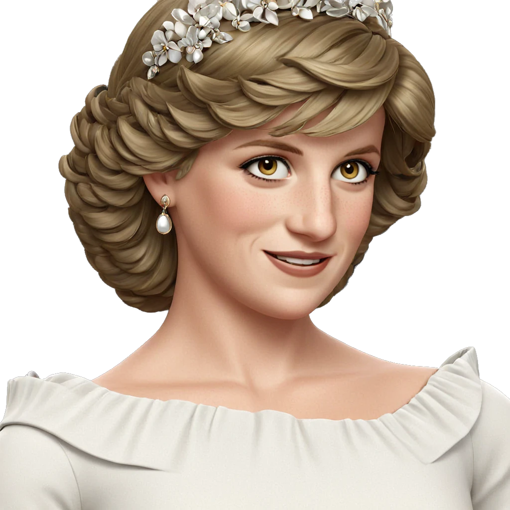 smiling girl in elegant dress emoji