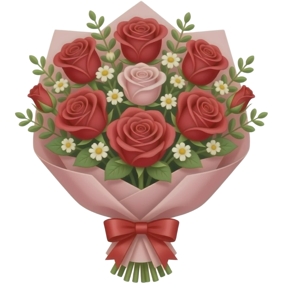 valentines days flowers emoji
