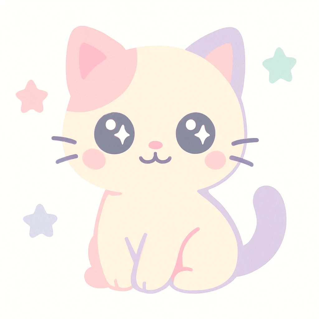 a sitting kitten emoji
