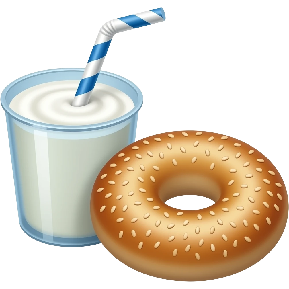 Ayran simit emoji
