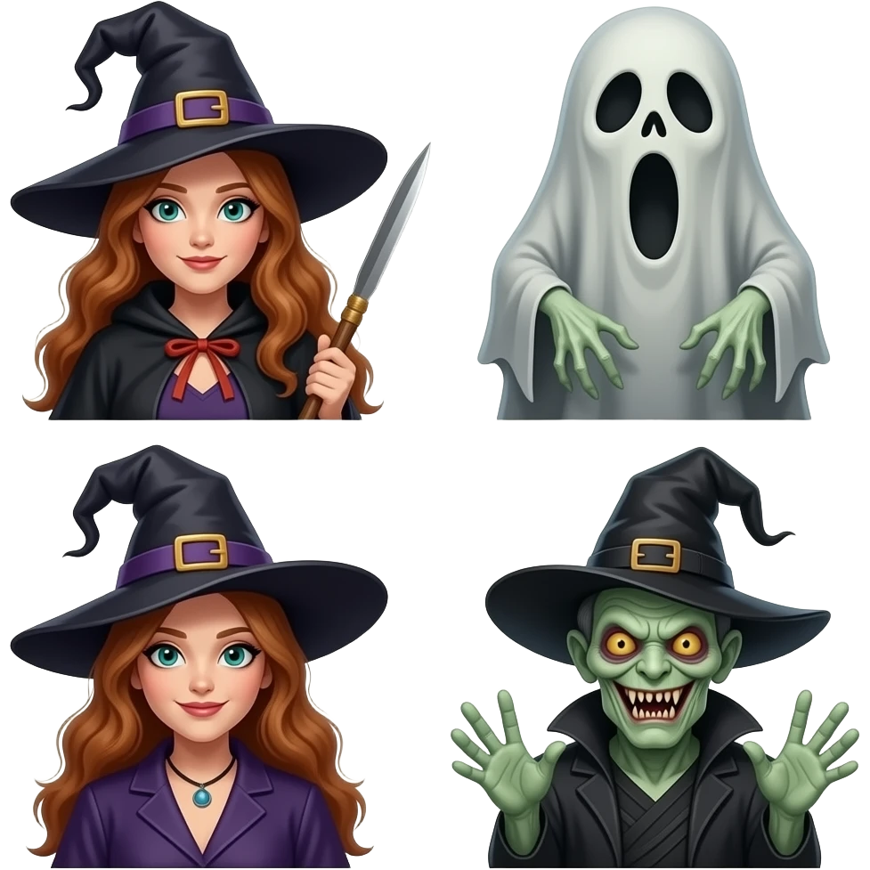 Esta es un competencia de monstruos y fantasmas.  Cual es mas miedoso, horrendo y escabroso.  Brujas  ! emoji