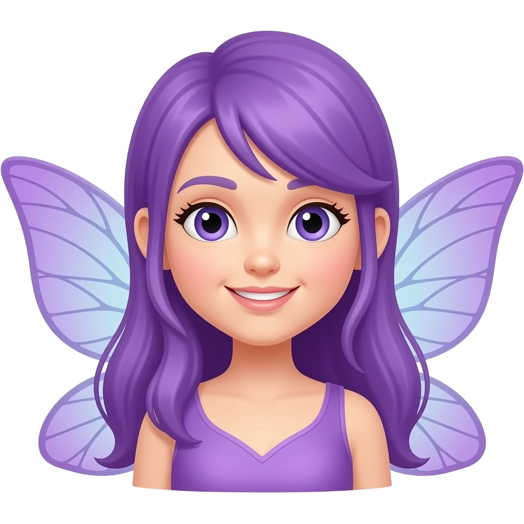 Fada roxa emoji