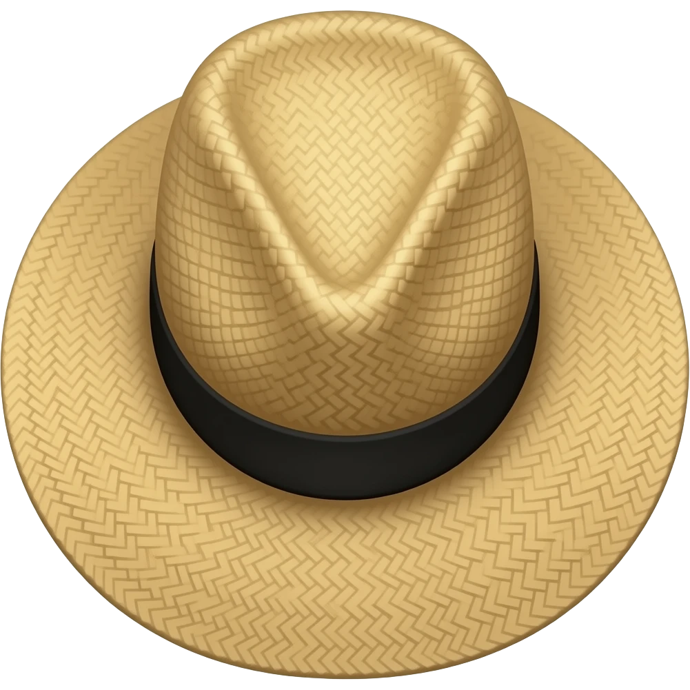 Chapeau de paille emoji
