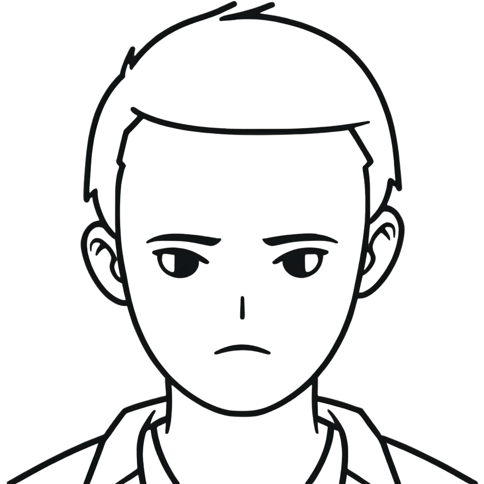 Serious person emoji