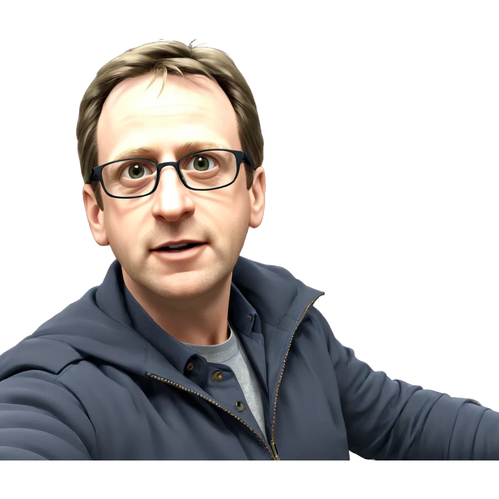 boy with glasses portrait emoji