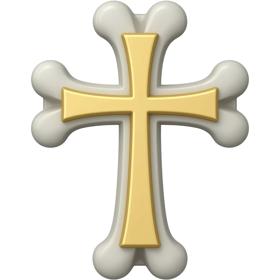 Templar bone cross emoji