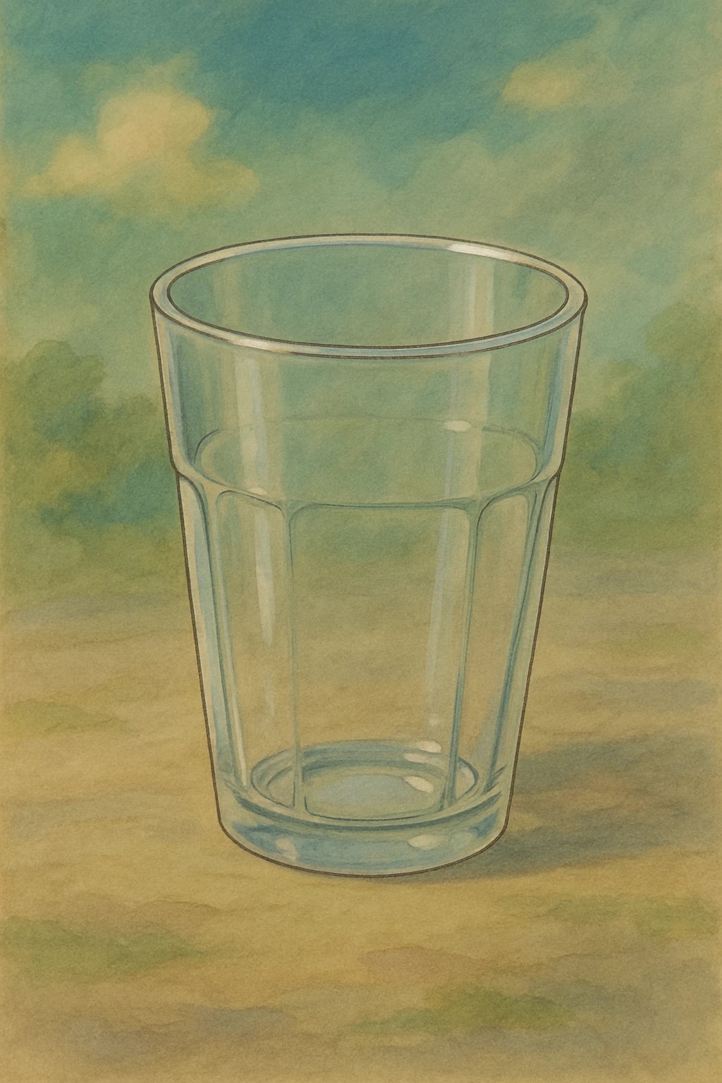 glass without nothing emoji
