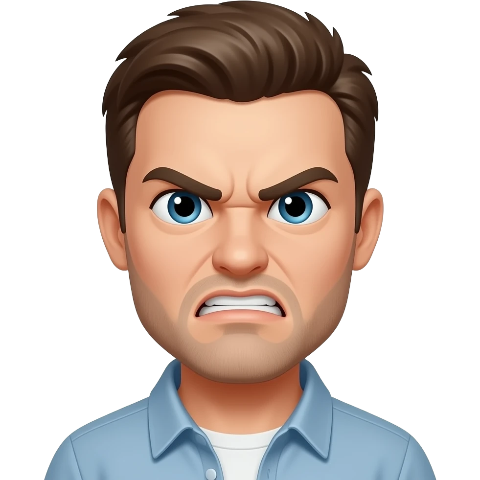 Angry te ka, emoji style, vibrant colors emoji