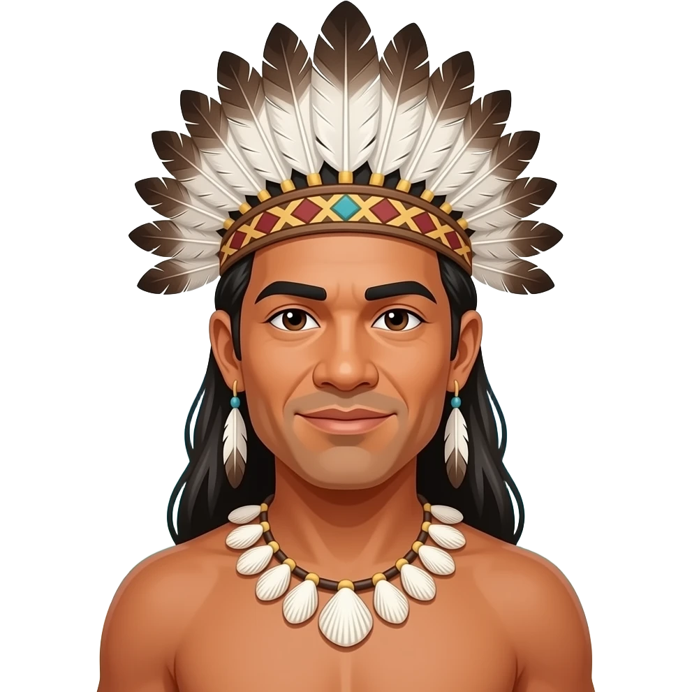 Tribal pacific island chief emoji